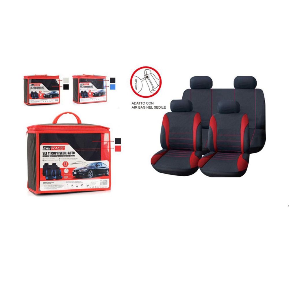 Coprisedili su misura per Seat Mii Hatchback (2011-2018) seconda fila:  sedile posteriore intero - fodere sedili - set coprisedili auto - Auto-Dekor  - Practic - nero