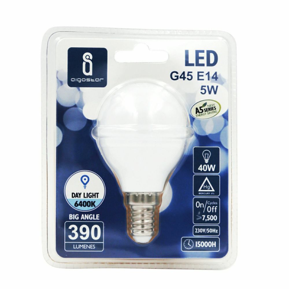 Lampadina Led Globo 3,5W Attacco E14 Luce Fredda