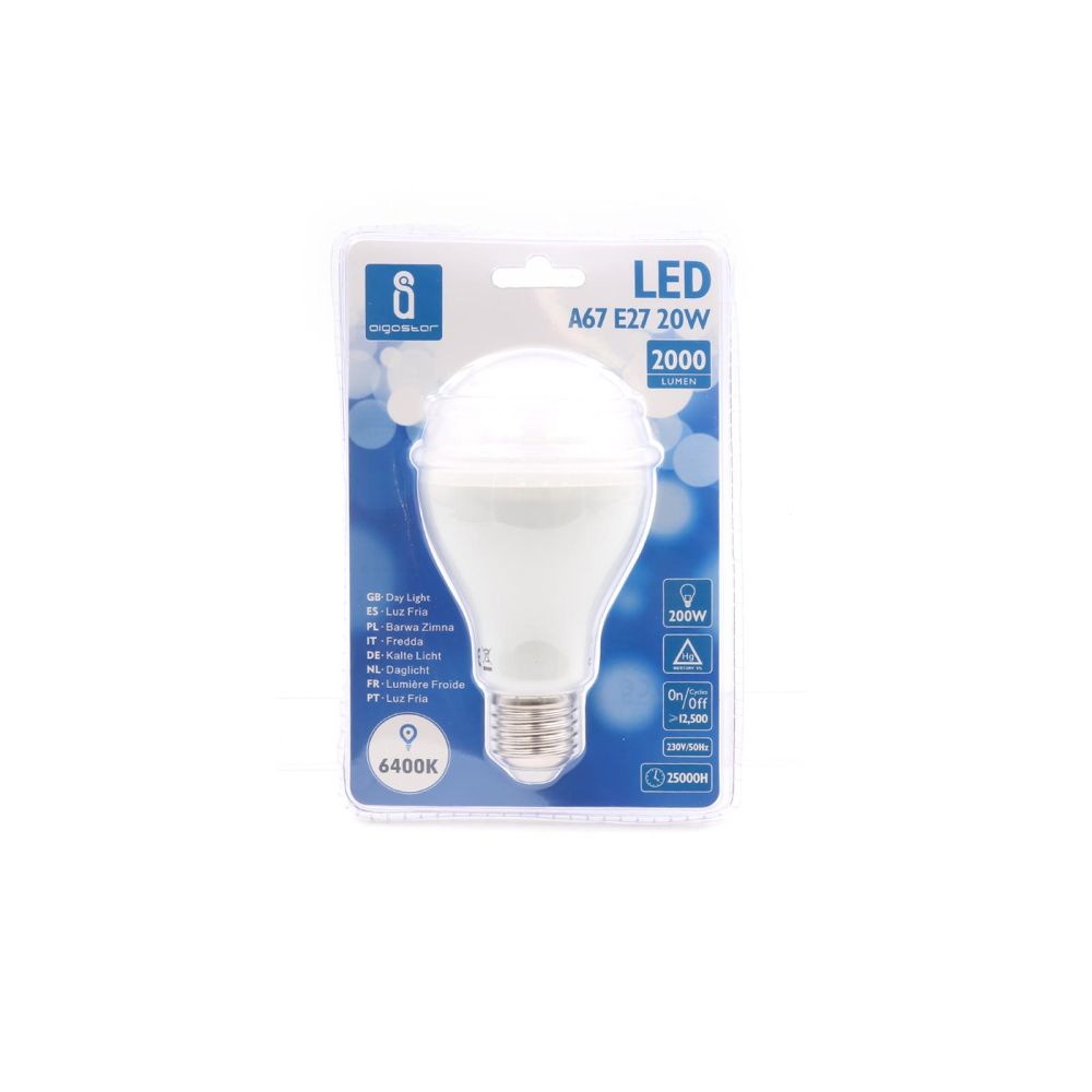 Lampadina LED A67 E27 20W - Luce bianca Fredda