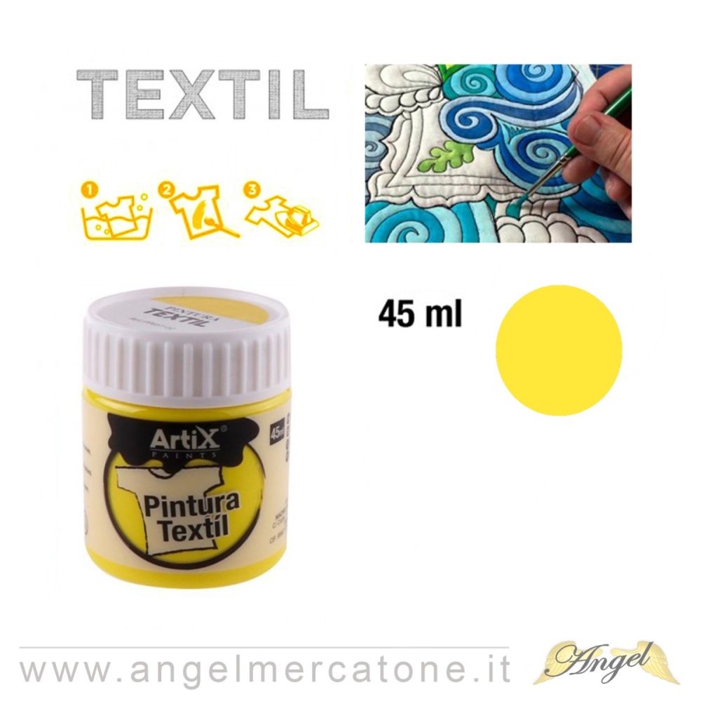 Pittura per ceramica e vetro 45ml colore giallo