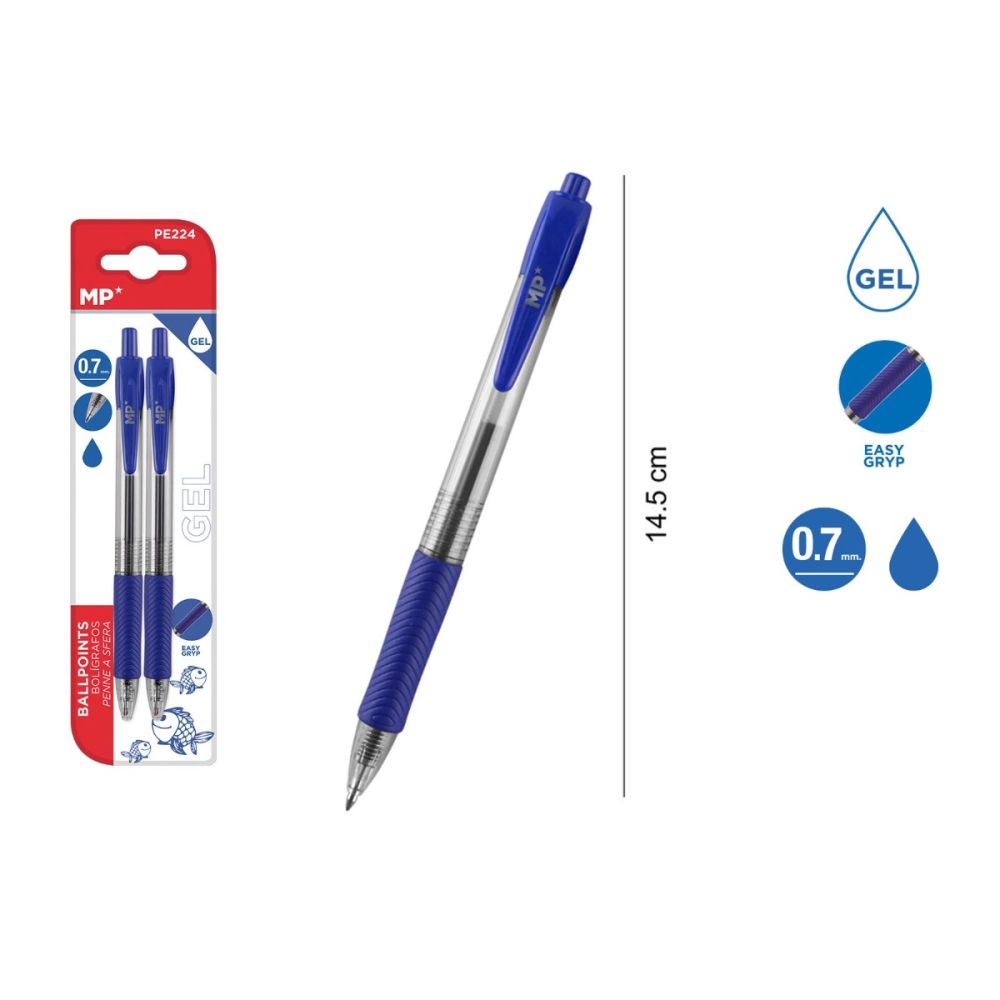 PENNA A SFERA TRATTO EASY GEL BLU 