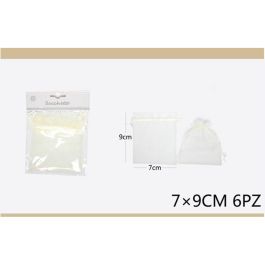 Sacchetto di Organza Panna 7xh9cm - 6pz