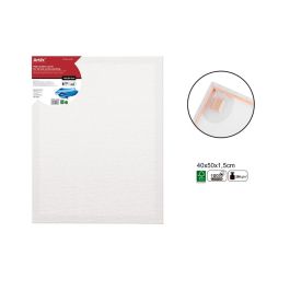 Tela bianca da dipingere 40x50 cm, 100% cotone, spessore 1,5 cm